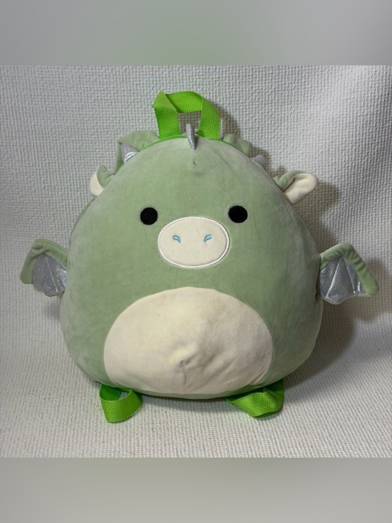Other - Drew The Dragon Squishmallows Plush Backpack 12' Green Silver
Wings Horns